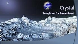  Presentation with 3d rendering of a fantasy - Cool new PPT theme with asteroid - rendering of a fantastic view backdrop and a wine colored foreground