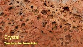  Presentation with rock - Amazing presentation having asteroid - rock texture backdrop and a  colored foreground