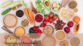  Presentation with healthy food - Cool new presentation design with asthma and respiratory relieving healthy food selection with herbs and spices used in chinese herbal medicine high in antioxidants anthocyanins protein omega 3 minerals and vitamins flat lay backdrop and a coral colored foreground