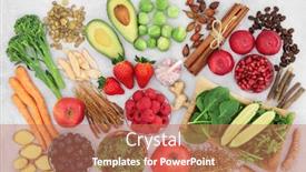  Presentation with food minerals - Beautiful slide deck featuring asthma-and-respiratory-relieving-healthy backdrop and a coral colored foreground