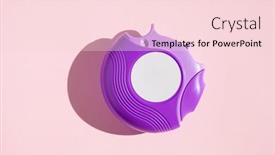  Presentation with inhaler - PPT theme with asthma-inhaler-medicine-medical-treatment background and a lemonade colored foreground