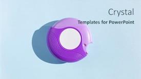  Presentation with inhaler - Theme enhanced with asthma-inhaler-medicine-medical-treatment background and a sky blue colored foreground