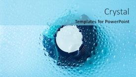  Presentation with water treatment - Presentation design featuring asthma-inhaler-medicine-through-water background and a arctic colored foreground