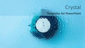  Presentation with water treatment - Cool new presentation theme with asthma-inhaler-medicine-through-water backdrop and a light blue colored foreground