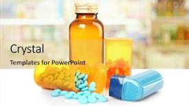  Presentation with inhale - PPT theme featuring asthma medicines and inhale background and a  colored foreground