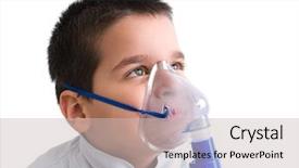  Presentation with asthma - Slide set consisting of asthmatic child - close up image background and a light gray colored foreground