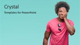  Presentation with sun rising over north america - PPT theme enhanced with astigmatism - afro american man over isolated background and a  colored foreground