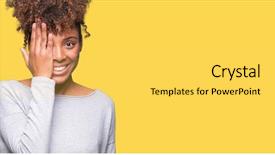  Presentation with eye african american models - Audience pleasing presentation consisting of astigmatism - beautiful young african american woman backdrop and a yellow colored foreground