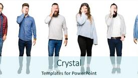  Presentation with people collage - Amazing slides having astigmatism - collage of people over white backdrop and a cool aqua colored foreground