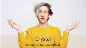  Presentation with yellow - Audience pleasing presentation design consisting of astonishing - attractive man wearing yellow sweater backdrop and a yellow colored foreground