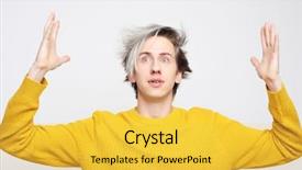  Presentation with yellow - Presentation theme having astonishing - attractive man wearing yellow sweater background and a yellow colored foreground