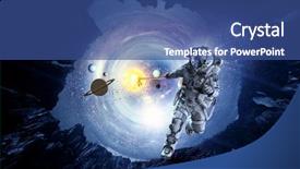  Presentation with hydroelectric power planet - Cool new presentation theme with astral - fantasy image with spaceman catch backdrop and a ocean colored foreground
