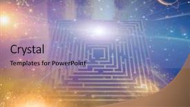  Presentation with elements - PPT layouts featuring astral - maze stars and other elements background and a light blue colored foreground