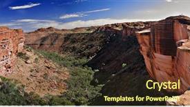  Presentation with kings - Theme consisting of astrelia extreme weather - kings canyon nt australia background and a tawny brown colored foreground