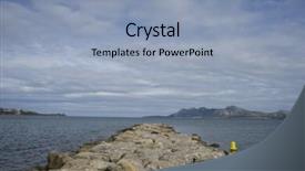  Presentation with seashore - Audience pleasing PPT layouts consisting of astrelia extreme weather - mallorca beach with stormy sky backdrop and a  colored foreground