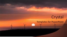  Presentation with farm labor - Theme enhanced with astrelia extreme weather - wind farm in front background and a coral colored foreground