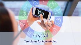  Presentation with astrology - Cool new slide deck with astrology horoscope people and technology backdrop and a sky blue colored foreground