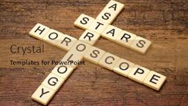  Presentation with astrology - PPT layouts consisting of astrology-stars-and-horoscope-crossword background and a gold colored foreground