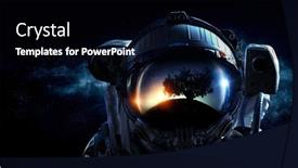  Presentation with exploration - Presentation consisting of astronaut-and-space-exploration-theme background and a black colored foreground