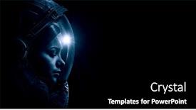  Presentation with spacewalk - Amazing presentation having astronaut-at-spacewalk-mixed-media backdrop and a black colored foreground