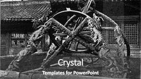  Presentation with humanity - PPT theme consisting of astronomer - chinese astronomical instruments background and a dark gray colored foreground