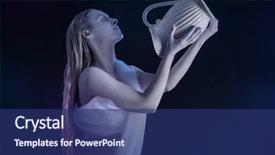  Presentation with aquarius - Audience pleasing slide set consisting of astronomy - beautiful young woman with amazing backdrop and a navy blue colored foreground