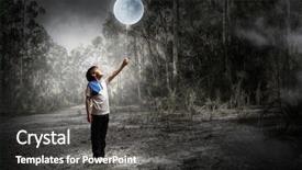  Presentation with childish - PPT theme with astronomy - childish sweet dreams mixed media background and a dark gray colored foreground