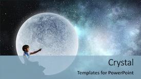 Presentation with childish - Slide deck enhanced with astronomy - childish sweet dreams mixed media background and a light blue colored foreground