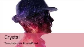  Presentation with world - Cool new slides with astronomy - exploring this great world backdrop and a red colored foreground