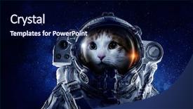  Presentation with first - PPT layouts featuring astronomy - first trip to space mixed background and a navy blue colored foreground