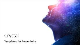  Presentation with mystery - Presentation having astronomy - mystery of space world background and a white colored foreground