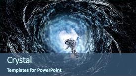  Presentation with astronomy astronaut - PPT layouts consisting of astronomy - space hole and astronaut mixed background and a ocean colored foreground