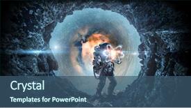  Presentation with astronomy - Cool new slide set with astronomy as a science mixed backdrop and a ocean colored foreground