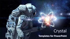  Presentation with astronomy - Presentation theme consisting of astronomy-as-a-science-mixed background and a wine colored foreground