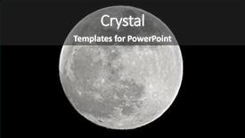  Presentation with moon - Cool new theme with astronomy clipart - full moon shot at 1200mm backdrop and a dark gray colored foreground