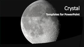  Presentation with percent - Slide set featuring astronomy clipart - moon detailed shot taken background and a dark gray colored foreground