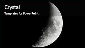  Presentation with moon apollo robotics - PPT theme consisting of astronomy clipart - moon detailed shot taken background and a black colored foreground