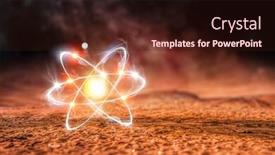  Presentation with astronomy - Presentation featuring nuclear fusion - astronomy concept backdrop background and a wine colored foreground