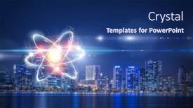  Presentation with astronomy - Cool new slide deck with nuclear fusion - astronomy concept backdrop backdrop and a navy blue colored foreground