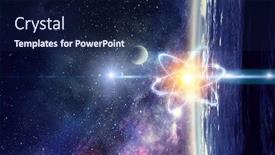  Presentation with astronomy - Colorful PPT layouts enhanced with starburst - astronomy concept backdrop backdrop and a navy blue colored foreground