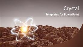  Presentation with astronomy - PPT theme with nuclear fusion - astronomy concept backdrop background and a gray colored foreground