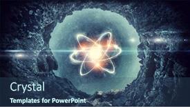  Presentation with astronomy - Presentation theme having starburst - astronomy concept backdrop background and a ocean colored foreground