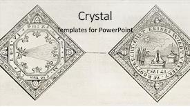  Presentation with medal - Presentation featuring history astronomy - medal celebrating 1618 comet old background and a lemonade colored foreground