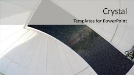  Presentation with night stars - PPT layouts enhanced with measure physics - astronomical observatory indoor dome background and a light gray colored foreground