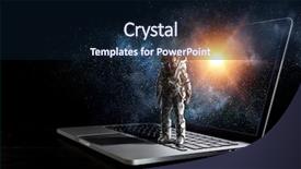  Presentation with explorer - Presentation having human kidney - space explorer and laptop mixed background and a wine colored foreground