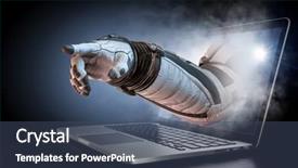  Presentation with science - PPT theme enhanced with astrophysics - technologies for science mixed media background and a ocean colored foreground