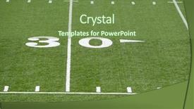  Presentation with astro turf football field - Amazing presentation theme having astroturf - new astro turf foot ball backdrop and a tawny brown colored foreground