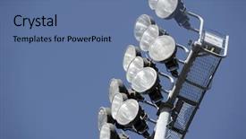  Presentation with astro turf football field - Presentation featuring astroturf - new astro turf foot ball background and a ocean colored foreground