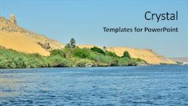  Presentation with nile river - Beautiful presentation featuring aswan egypt - nile and aga backdrop and a  colored foreground