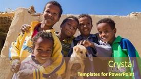  Presentation with nile egypt - Slides enhanced with aswan-egypt-february-7-2016 background and a tawny brown colored foreground